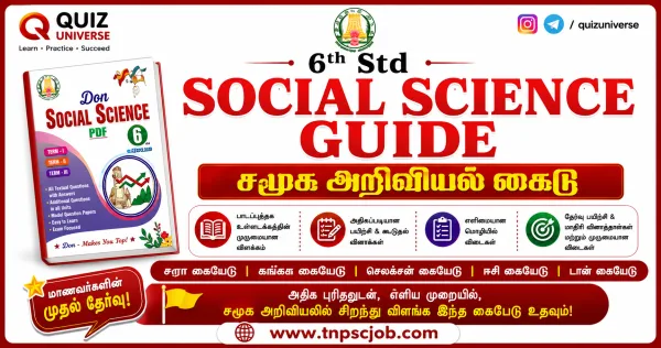 6th Social Science Guide PDF 2026 Tamil and English Medium (Sura, Ganga Guide)