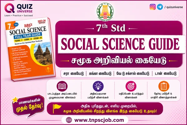7th Social Science Guide PDF 2026 | Sura Guide, Ganga Guide